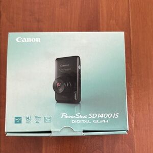 Canon Black Digital Camera Compact PowerShot SD1400 IS